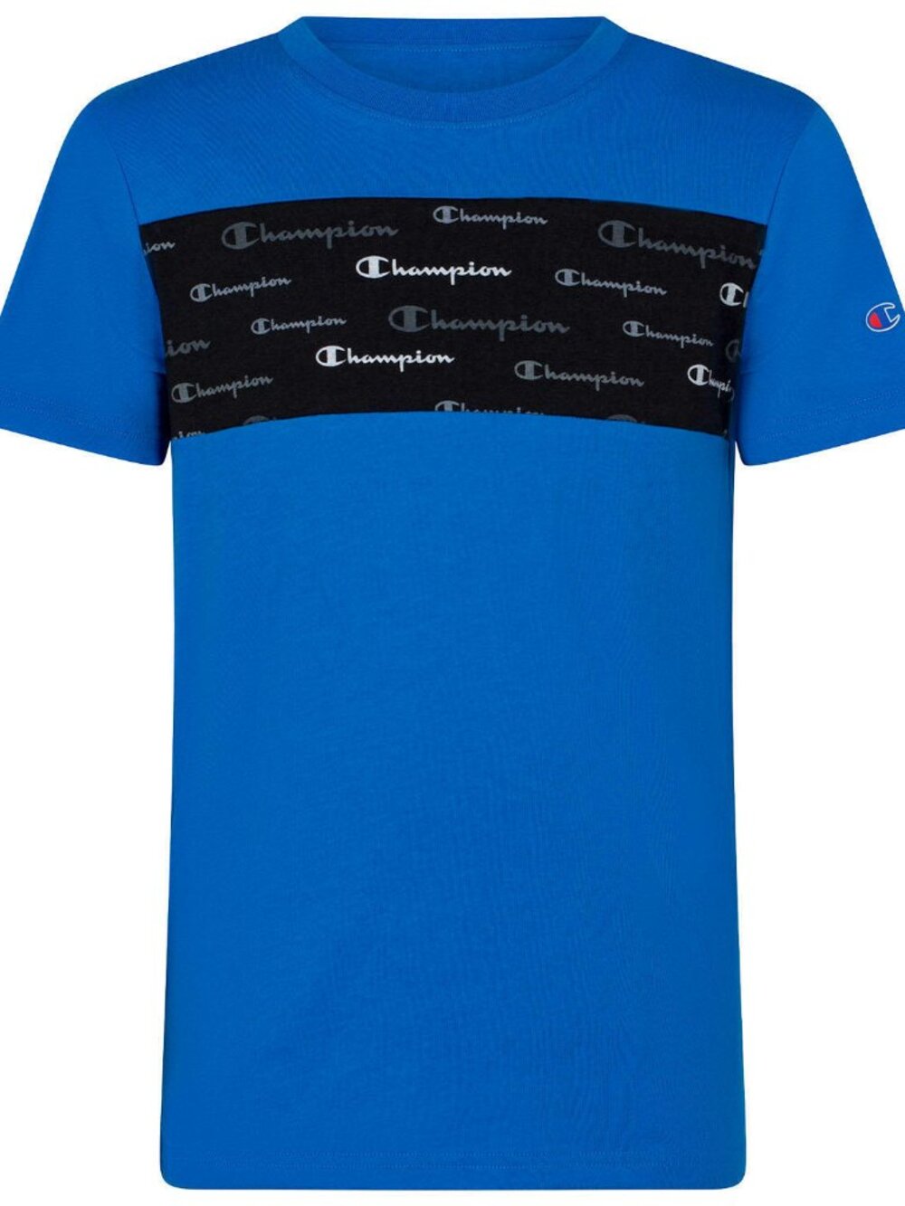 NWT Champion T-Shirt Script Logo Boys Jersey Tee. Size 7/8.